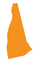 Outline map of New Hampshire
